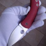 Filip de Leeuw Custom Knives (Deviant Blades) Chinese Friction Folder G10 rot zu verkaufen for sale