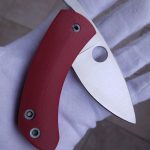 Filip de Leeuw Custom Knives (Deviant Blades) Chinese Friction Folder G10 rot zu verkaufen for sale