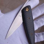 Lee Lerman Custom Knives Friction Folder for sale zu verkaufen Lightning Strike Carbon Fibre
