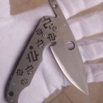 Mike Snody Custom Knives Friction Folder #1 154CM: for sale / zu verkaufen
